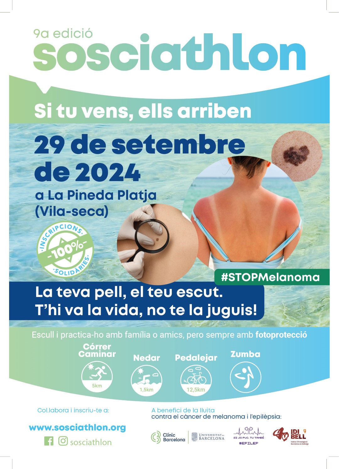 AAFF Cartel sosciathlon 24 melanoma Con Grande